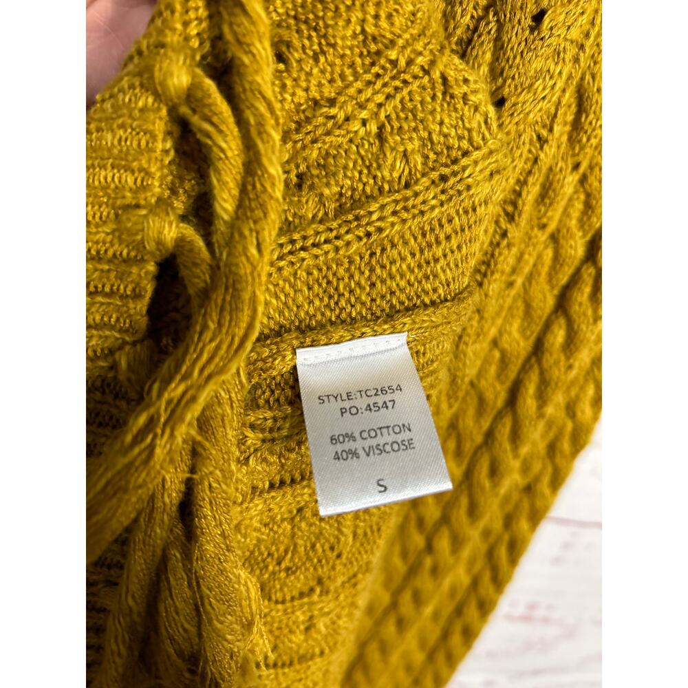 Ggio Golden Brown Knit Maxi Dress Size Small - Picture 6 of 6